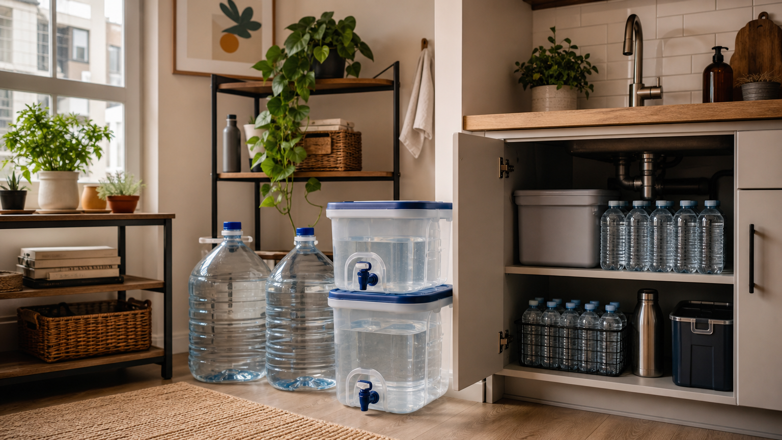 Apartment Water Storage Ideas for Renters (That Won't Wreck Your Deposit)
