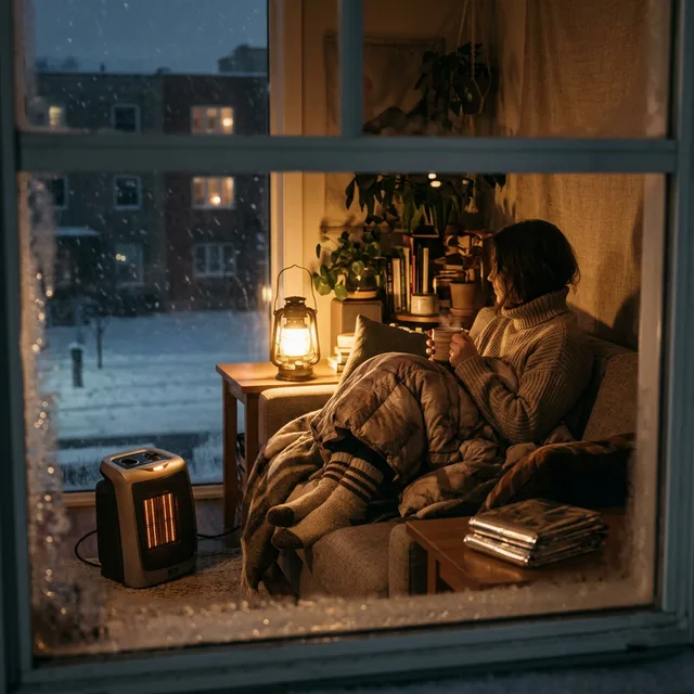 How to Stay Warm in an Apartment During a Winter Power Outage